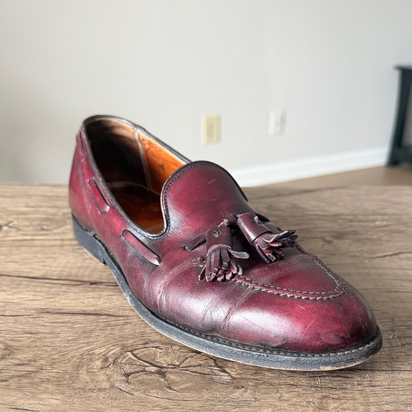 ALDEN Men\'s Burgundy Leather Loafers size 9.5 main image 9
